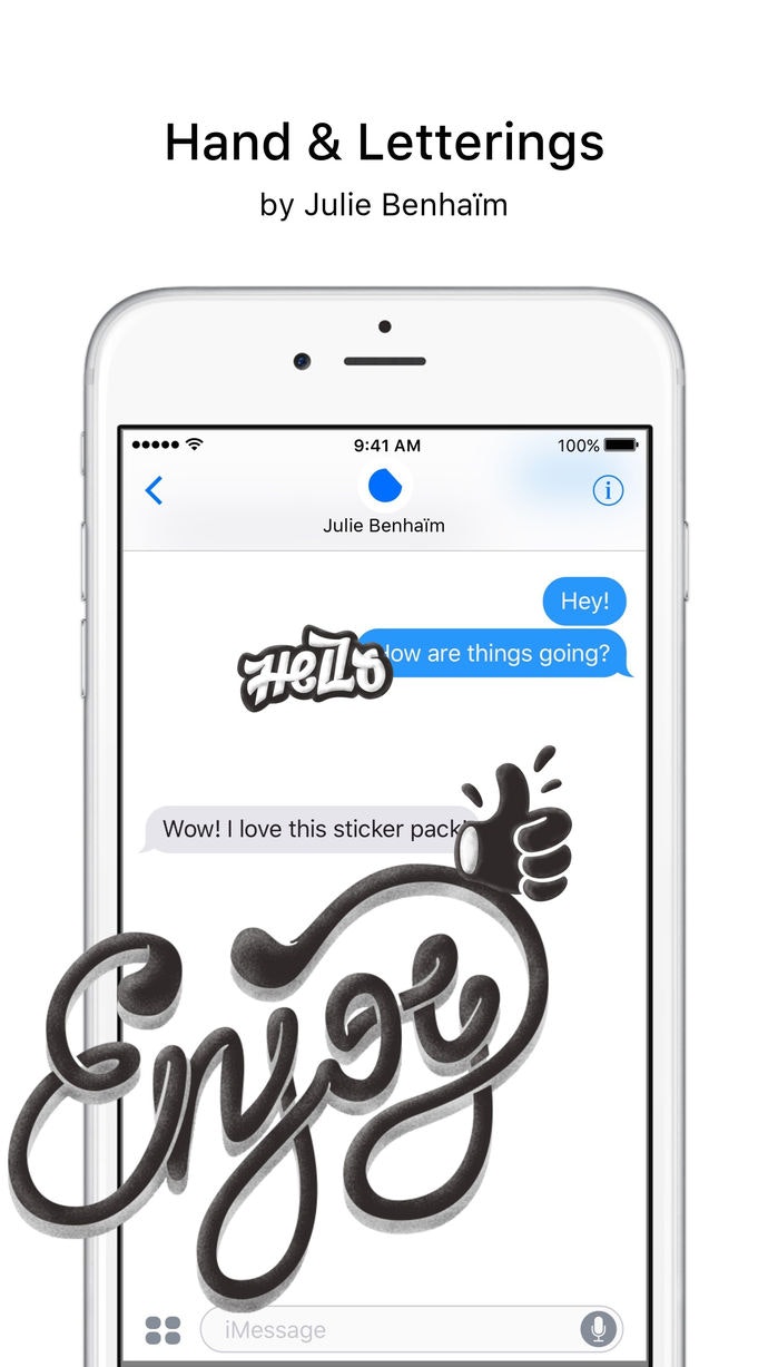 Hand & Letterings Stickers gallery image