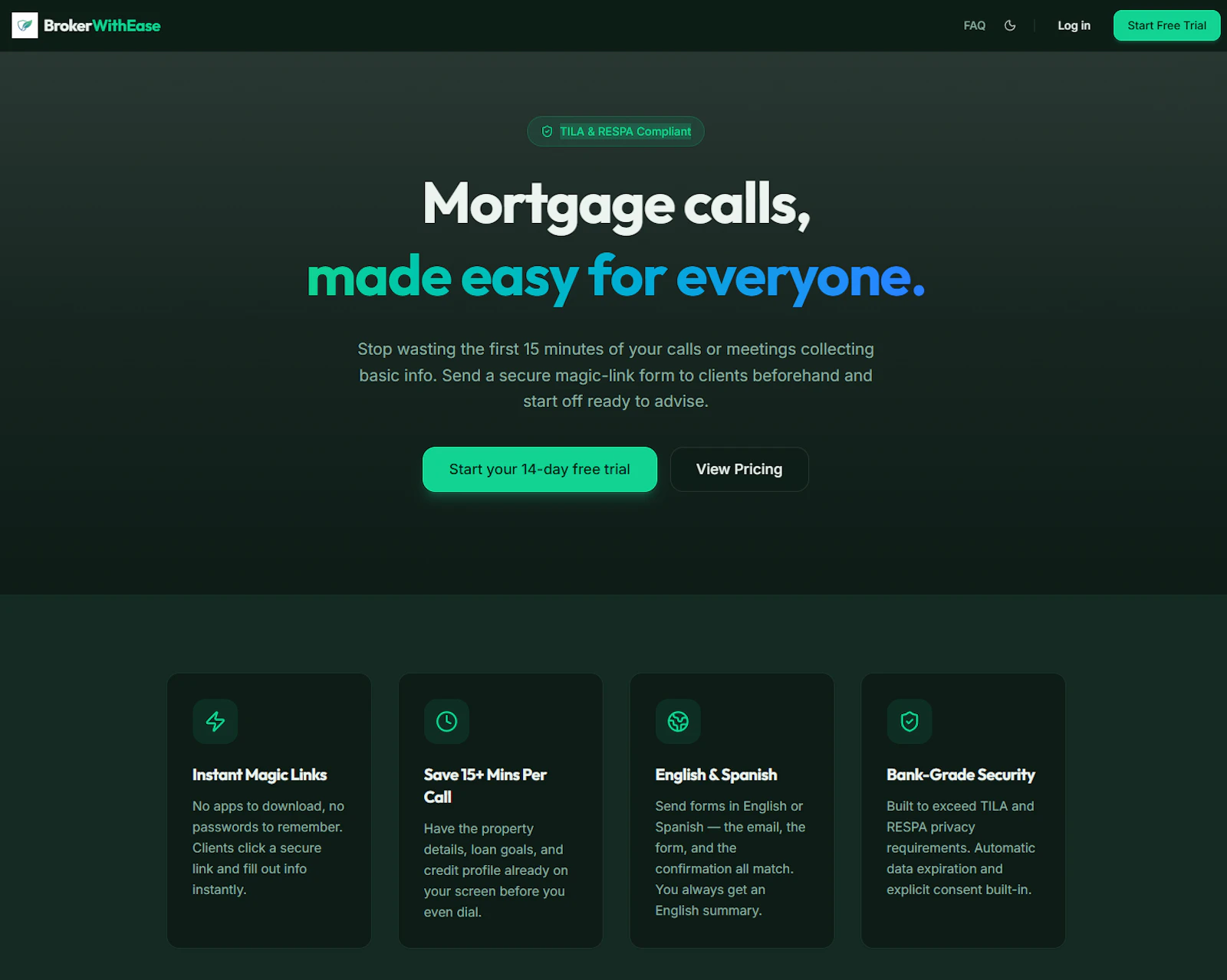 Broker With Ease  TILA & RESPA Compliant screenshot 1