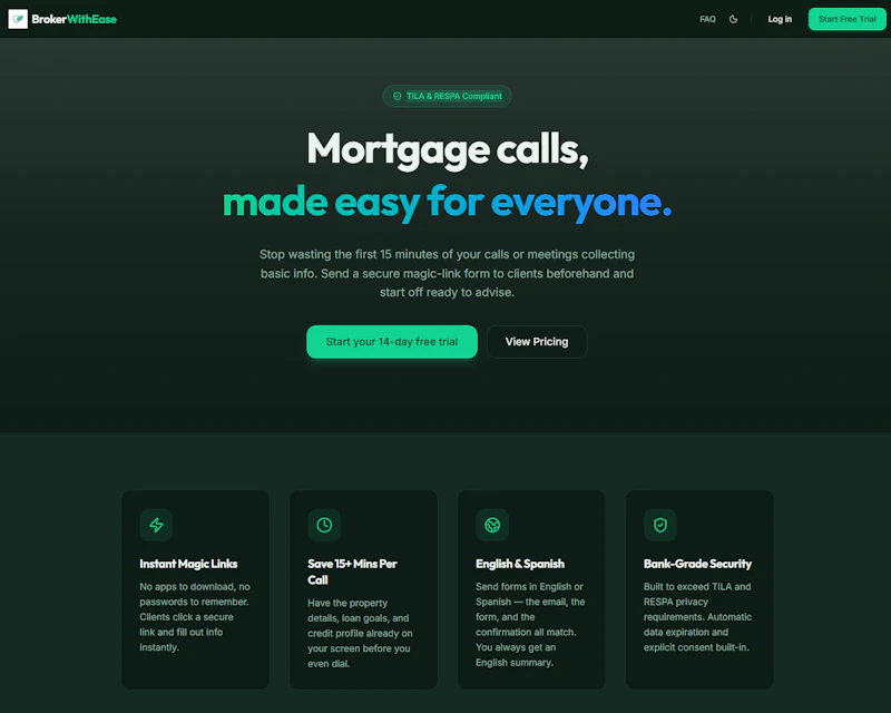 Broker With Ease  TILA & RESPA Compliant screenshot 1