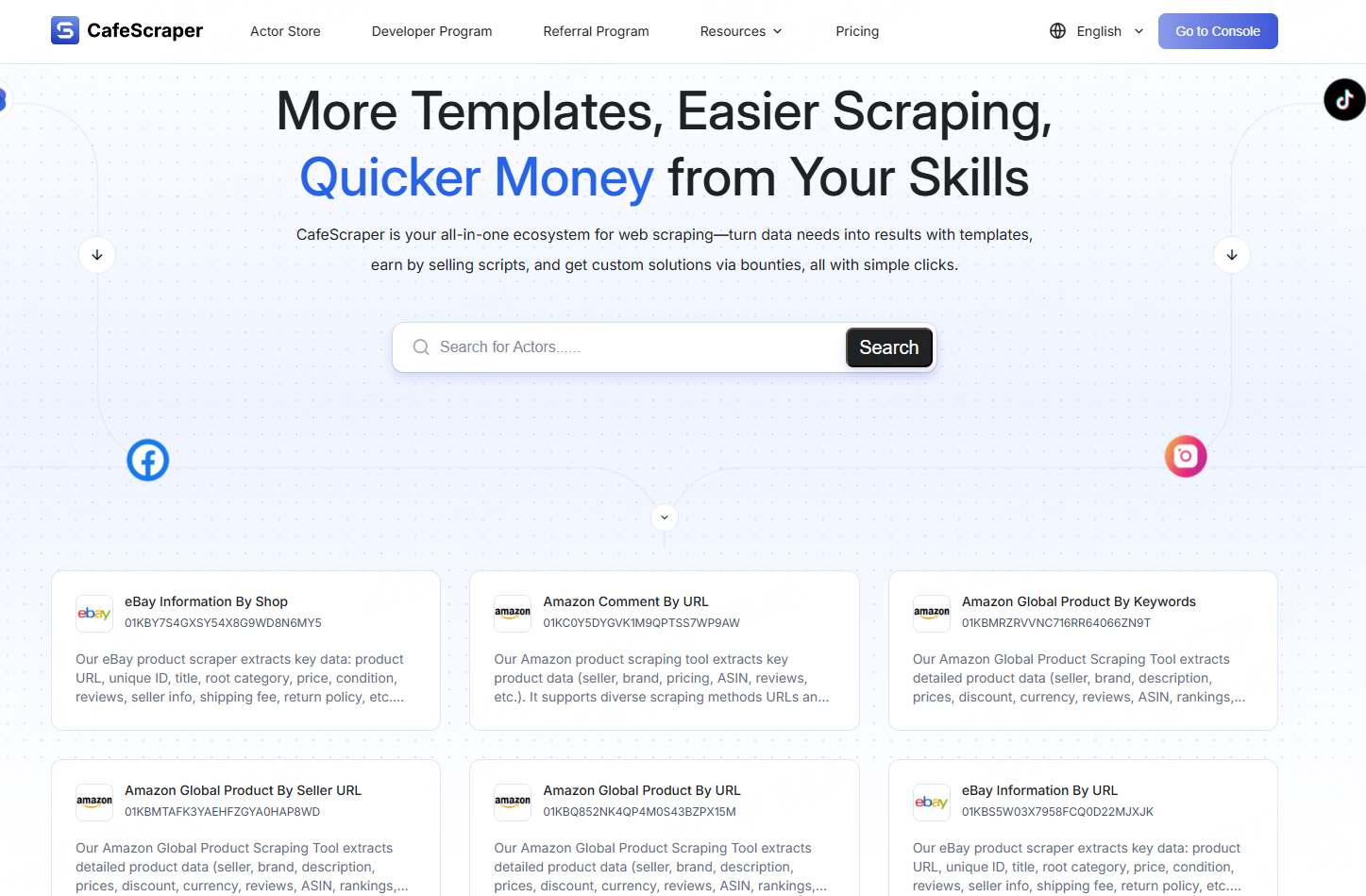 CafeScraper - Screenshot 2 showing product features and functionality