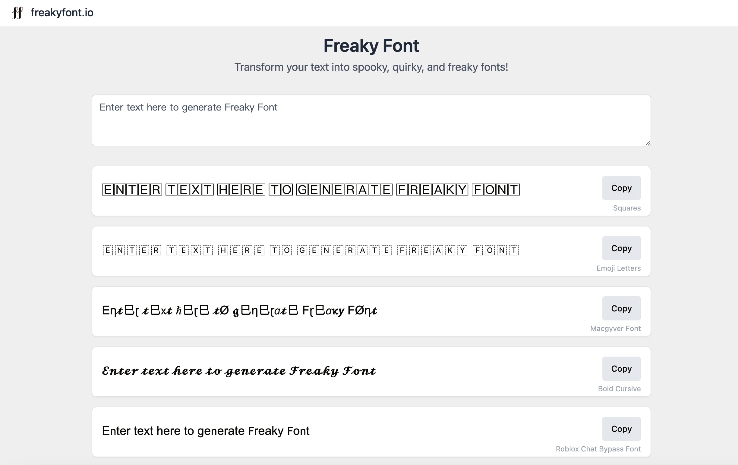 Freaky Font Generator media 1