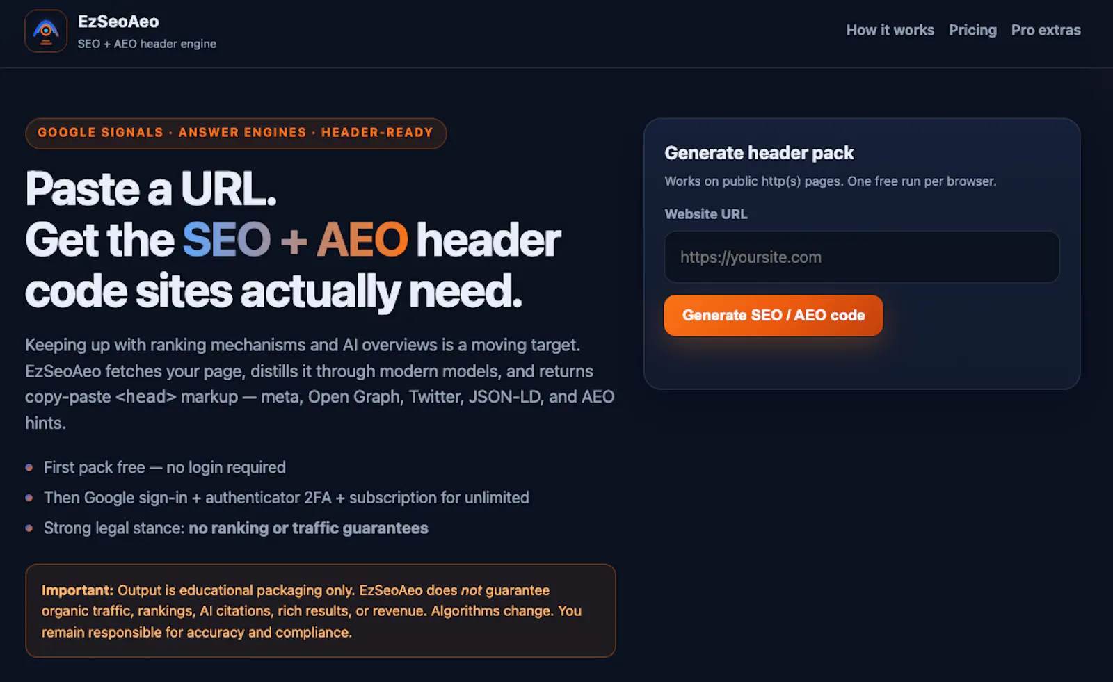 EzSeoAeo screenshot 1