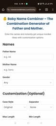 Name Combiner - Main product screenshot demonstrating key features and user interface