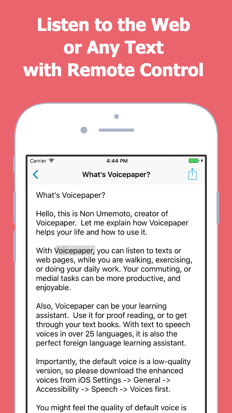 Voicepaper 2 - Voice App for Busy Readers gallery image