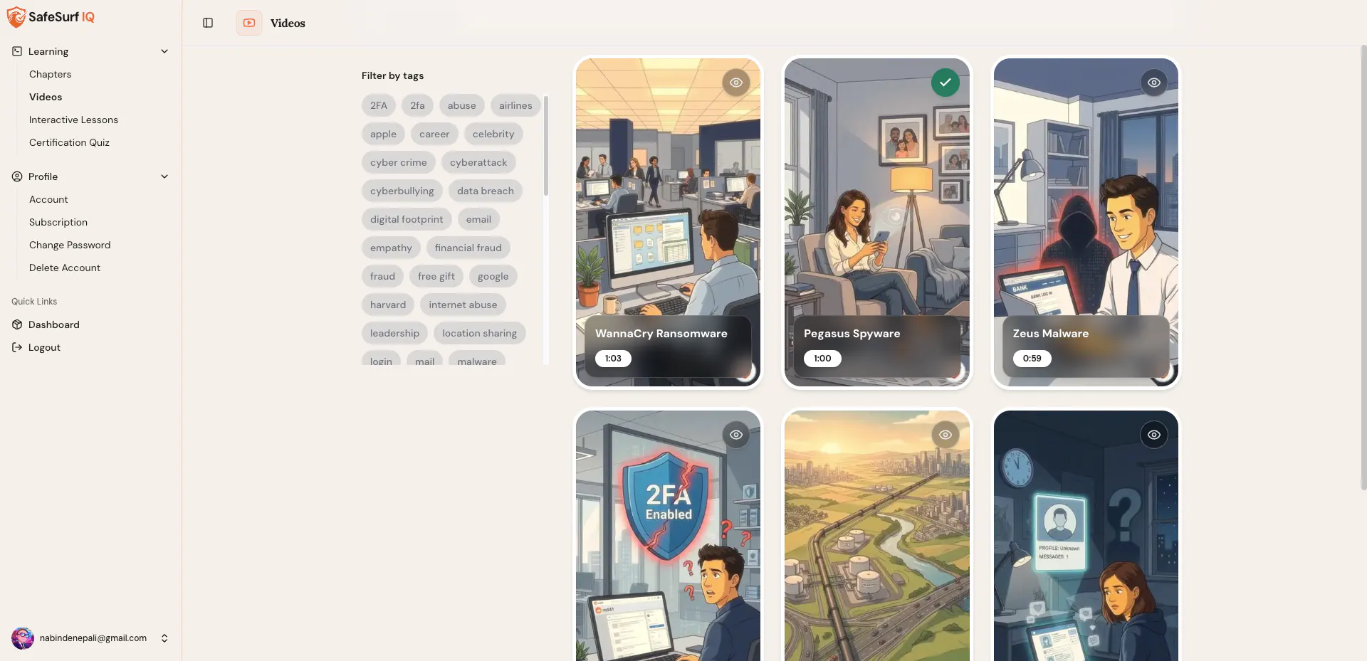 SafeSurf IQ: Security Training Platform gallery image