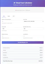 Cloud Cost Calculator gallery image