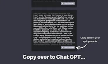 ChatGPT Prompt Splitter gallery image