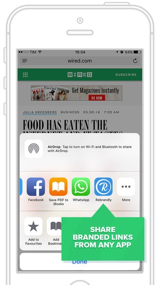 Rebrandly iOS gallery image