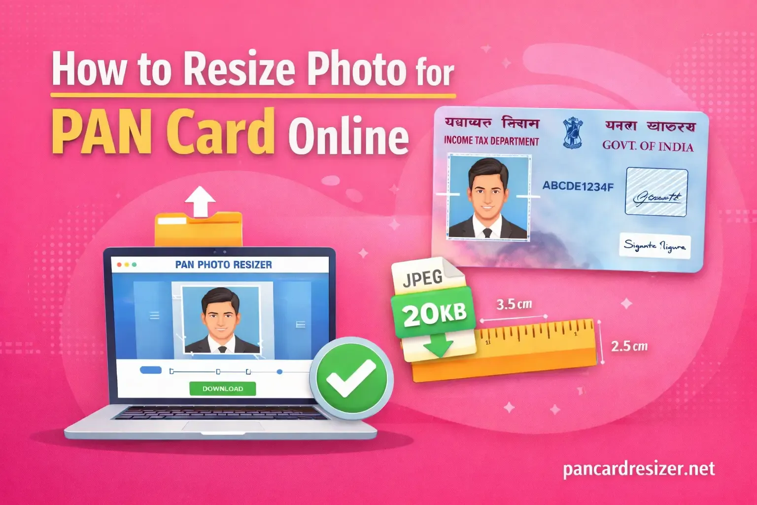 Pan Card Resizer 제품 배너
