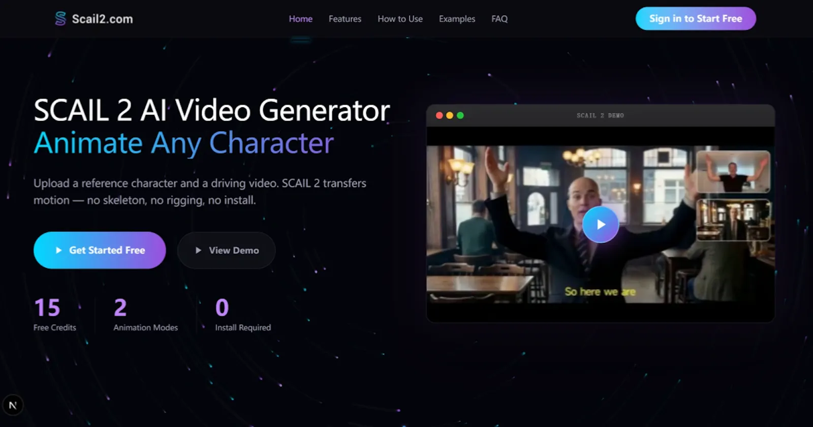 Scail 2 AI Video Generator screenshot 1
