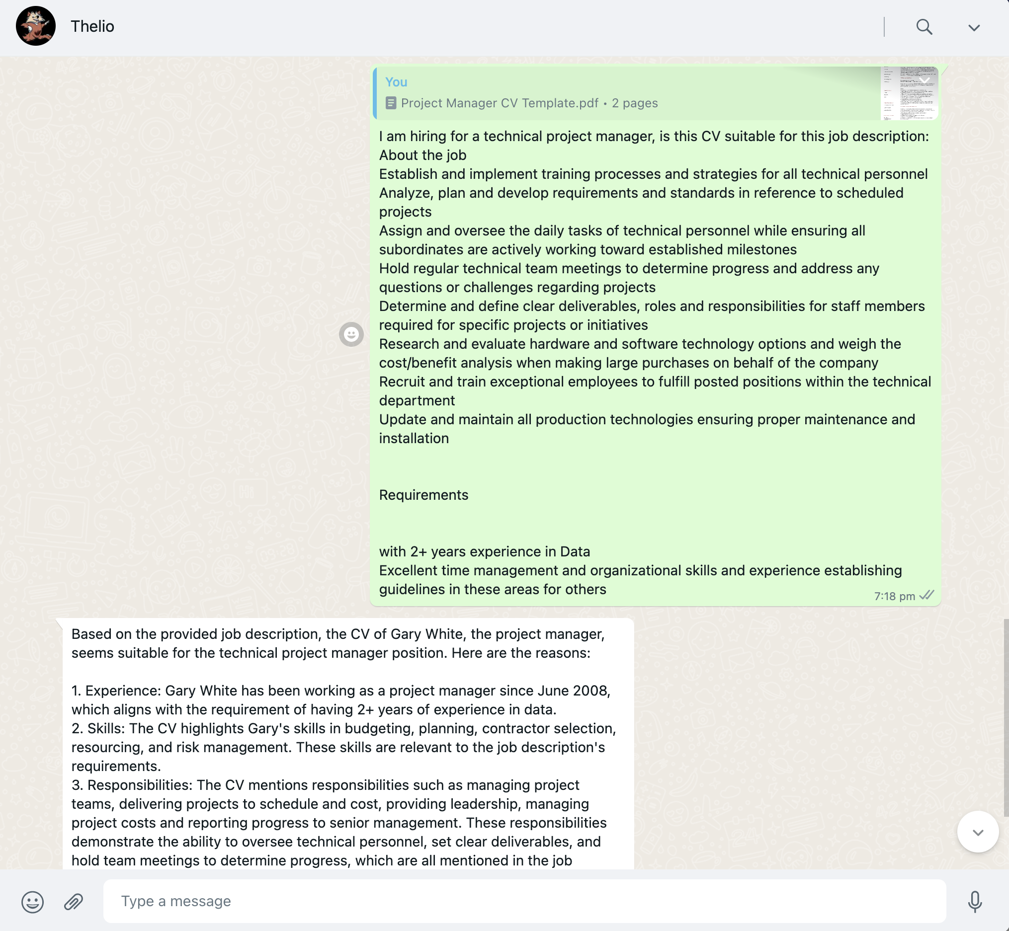 Media Thelio - Chatgpt dengan pelayaran web masa nyata di WhatsApp 9