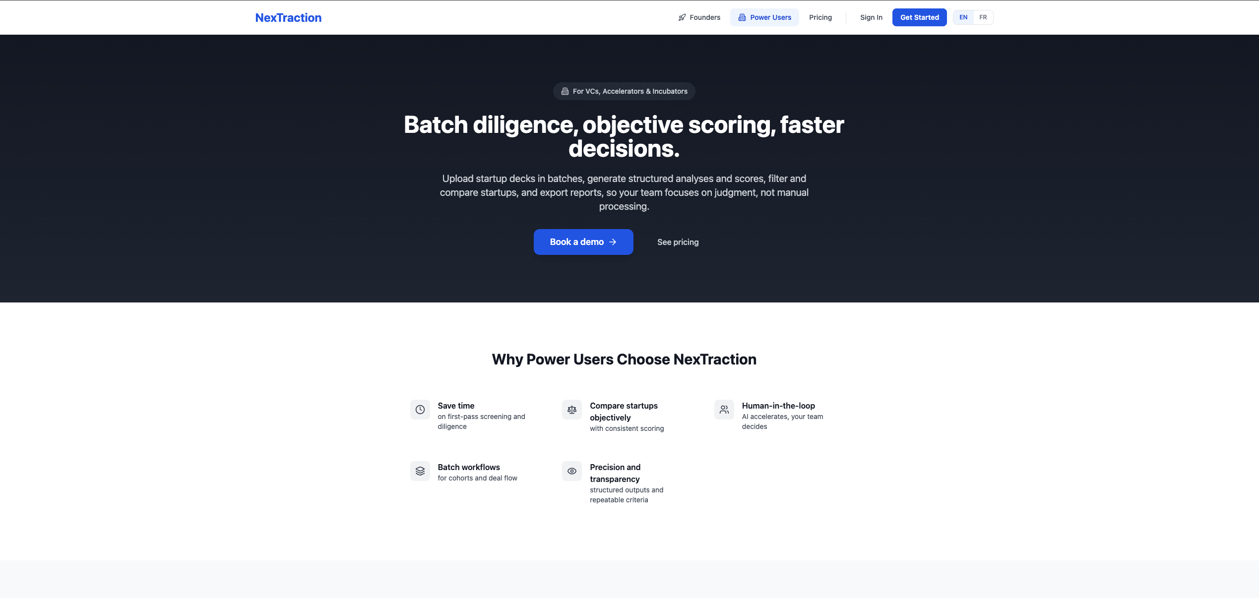 NexTraction - Screenshot 3 showing product features and functionality