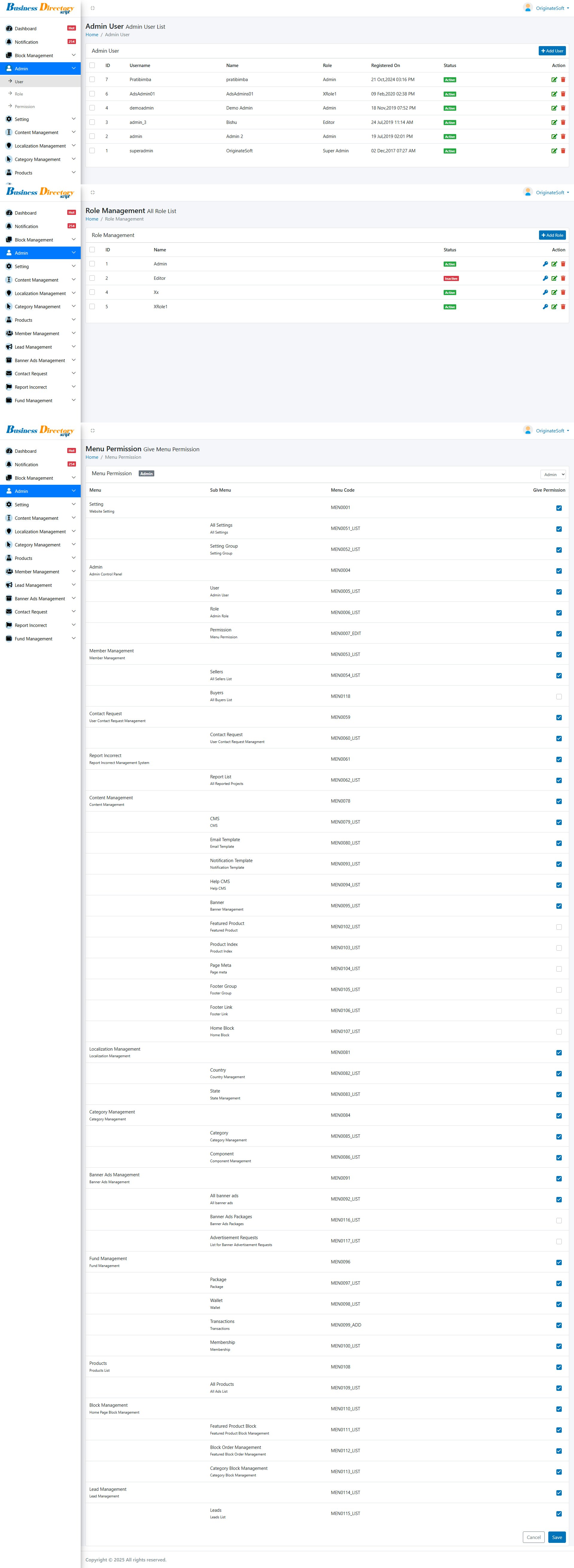 Business Directory Script - Screenshot 2 showing product features and functionality