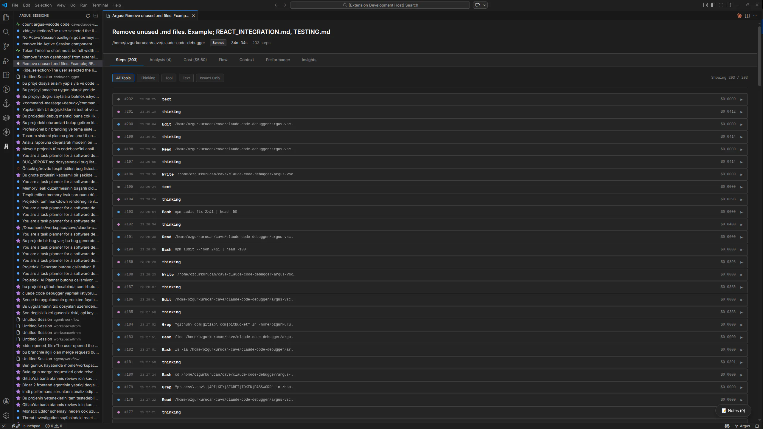 Argus - Claude Code Debugger & Analyzer gallery image