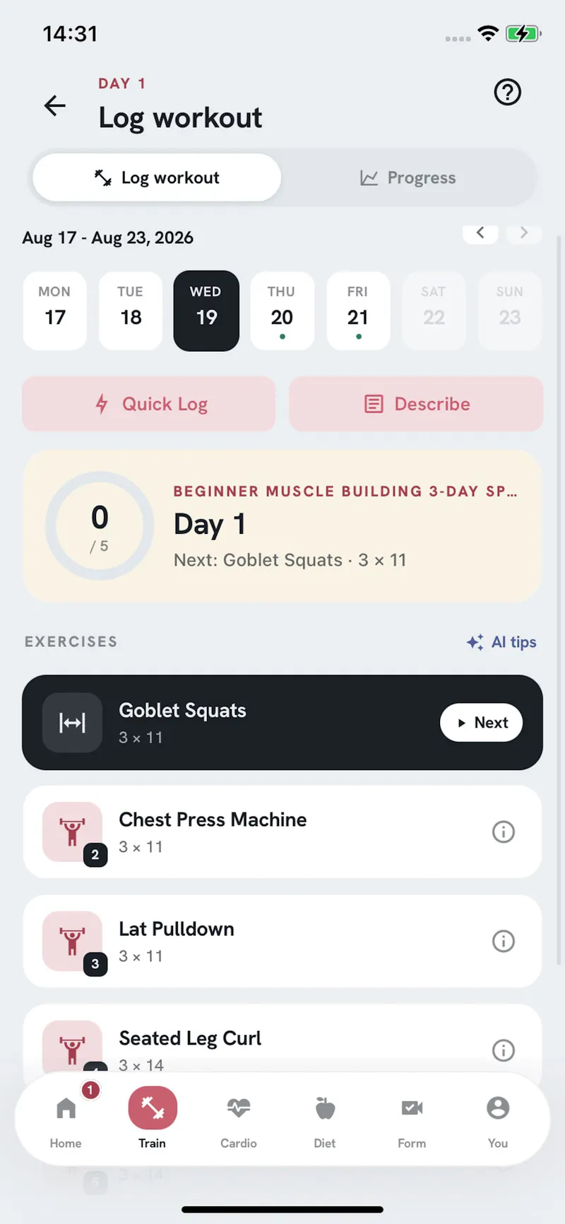 SensAI.PT - 24/7 Personal Trainer screenshot 9