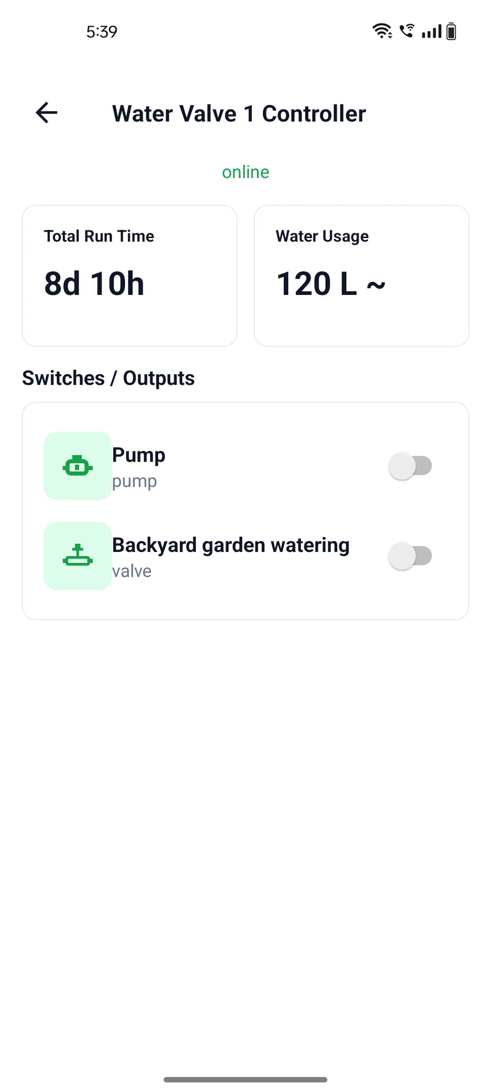 Robonuts Smart Irrigation Controller screenshot 2