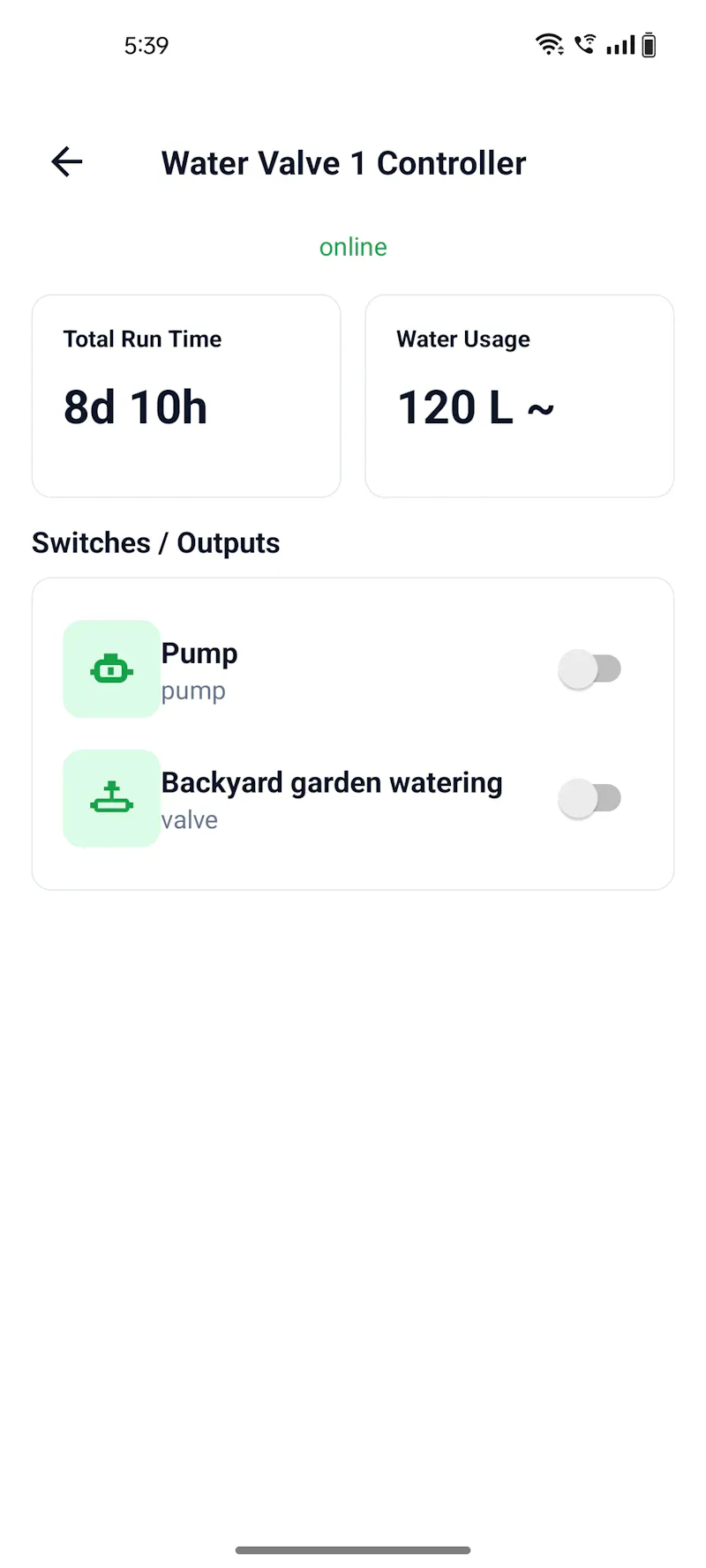 Robonuts Smart Irrigation Controller screenshot 2