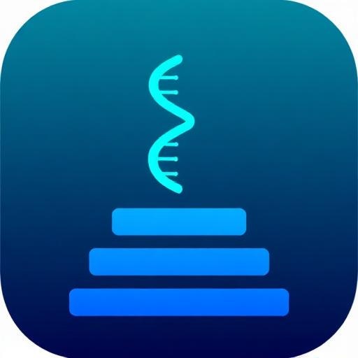 BioStack - Product Hunt launch logo and brand identity