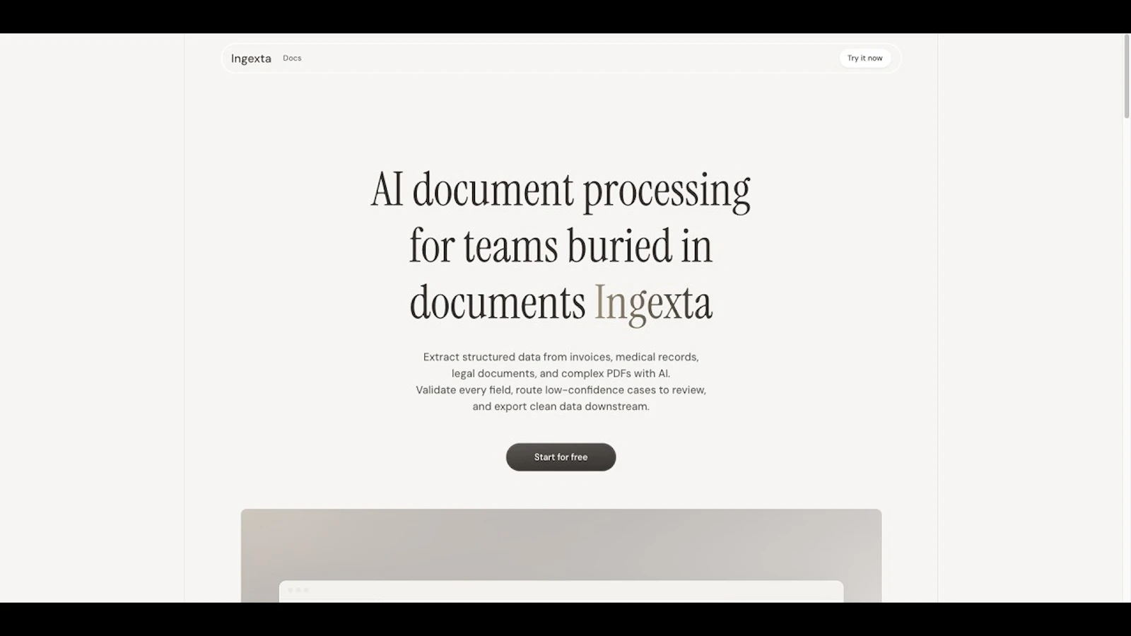 Ingexta screenshot 1 (video preview)