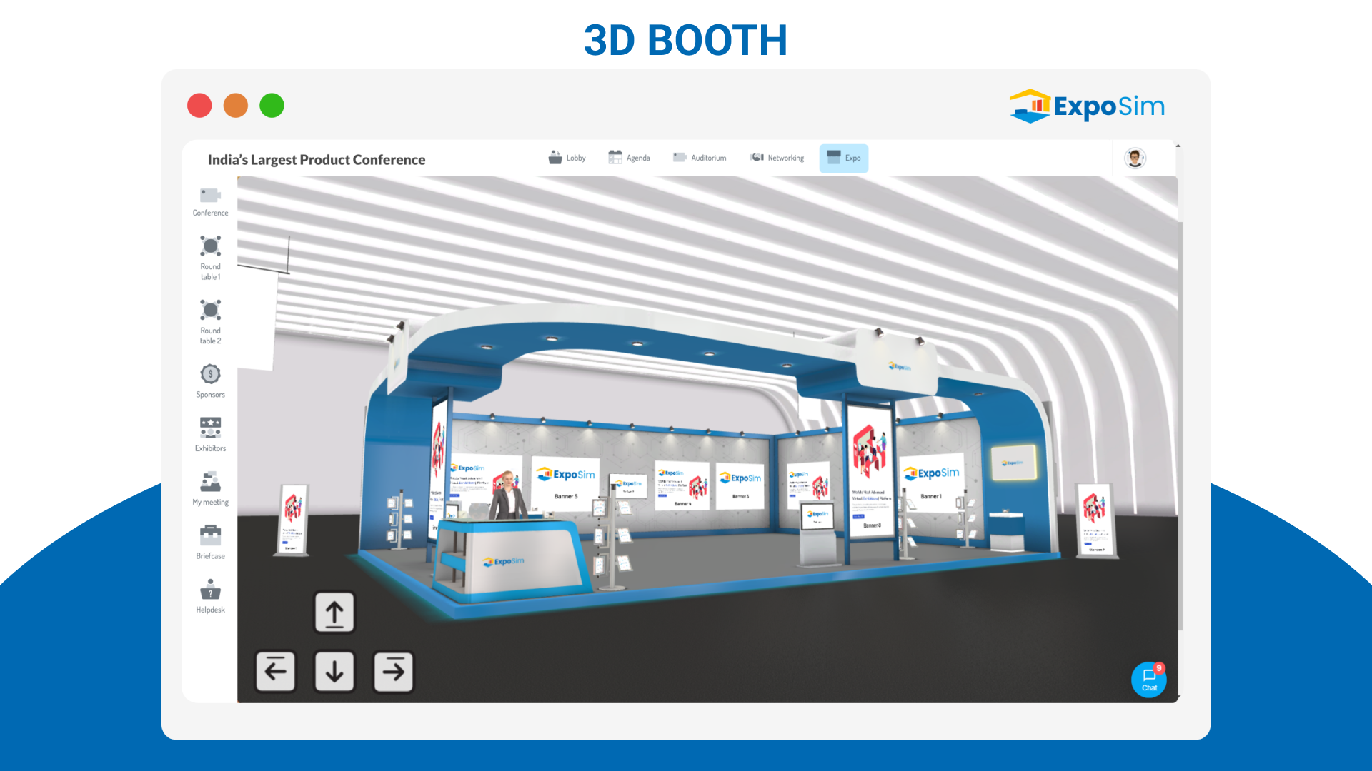 Exposim - платформа виртуальных/гибридных событий - Самая продвинутая в мире платформа виртуальных событий 2D/3D. медиа 5