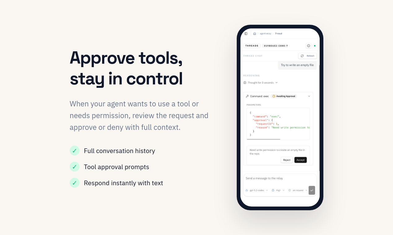 relayd - Screenshot 3 showing product features and functionality