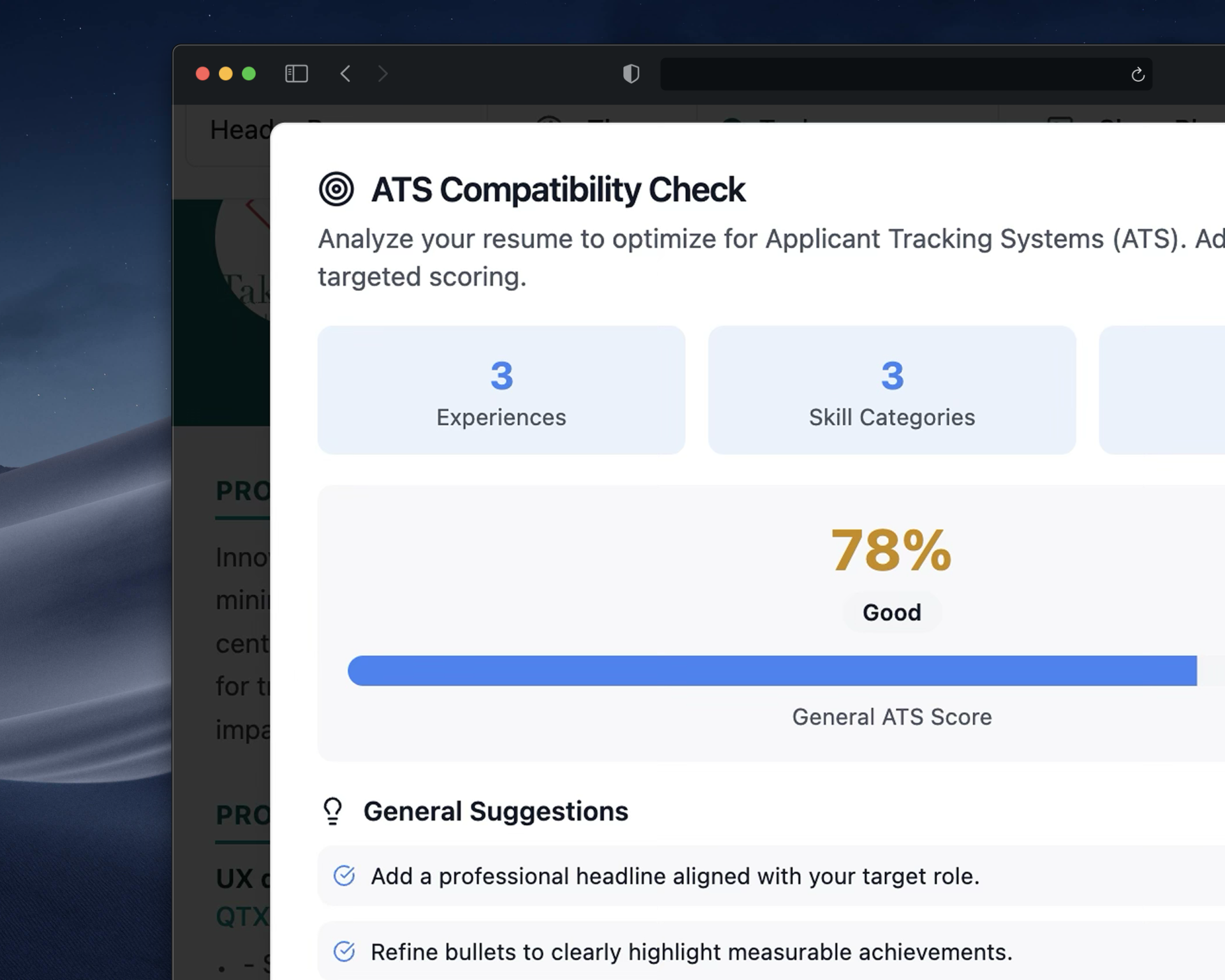 RezomateAI – ATS-Smart Resume Builder gallery image