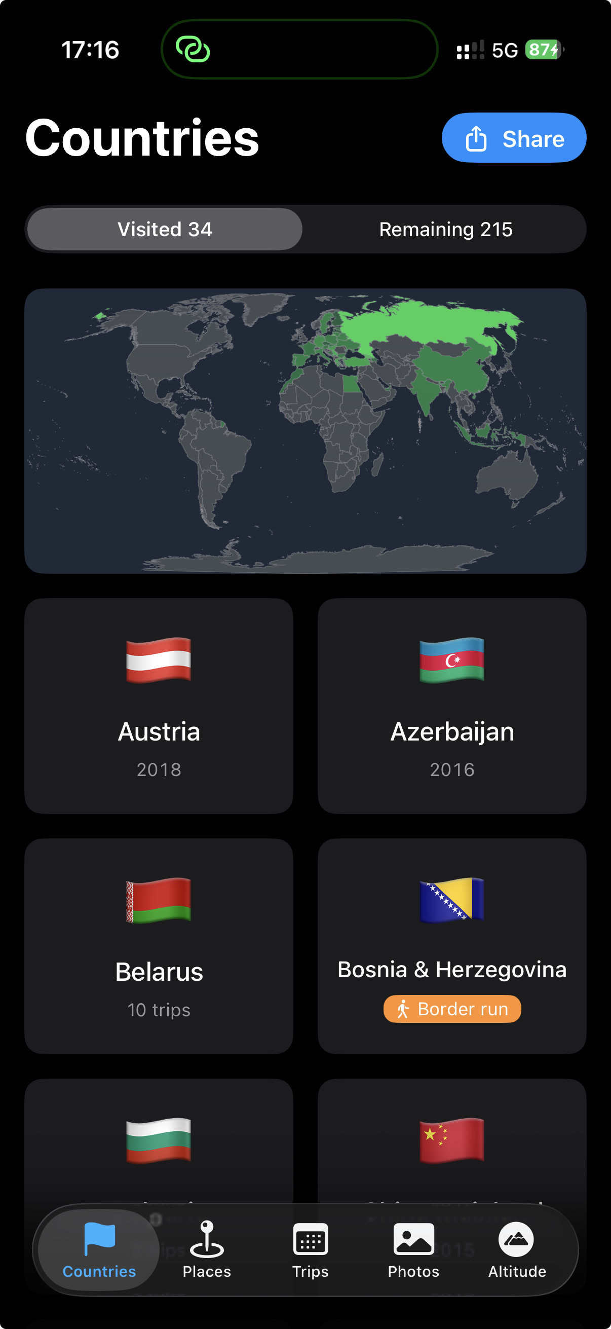 Country Count: Travel Tracker gallery image