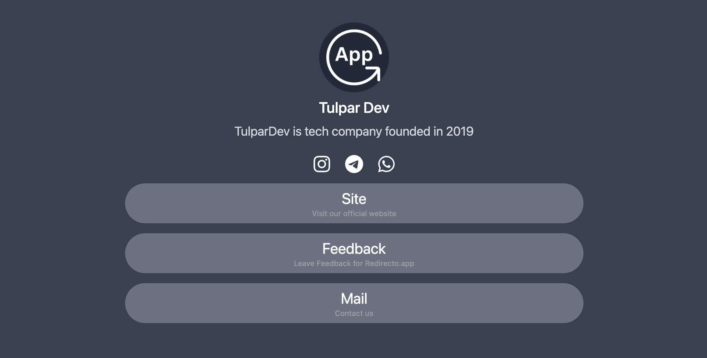 Redirect to App media 1