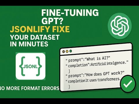 JSONLify–JSONL Editor 4 GPT Fine-tuning gallery image