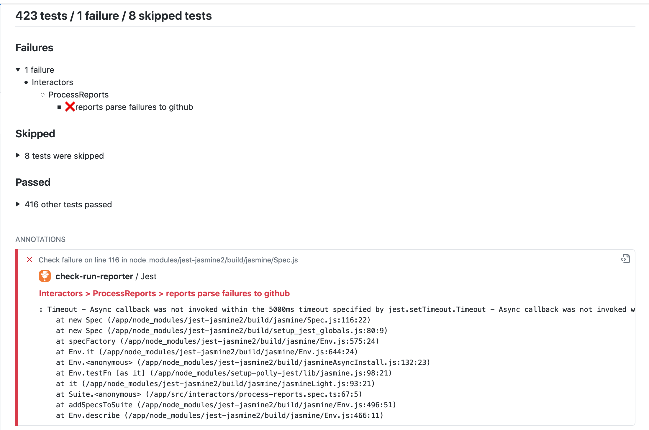Check Run Reporter gallery image