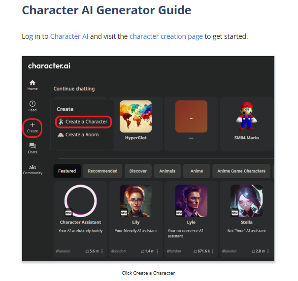 Media Watak AI Generator - Watak & panduan watak yang mesra. 3