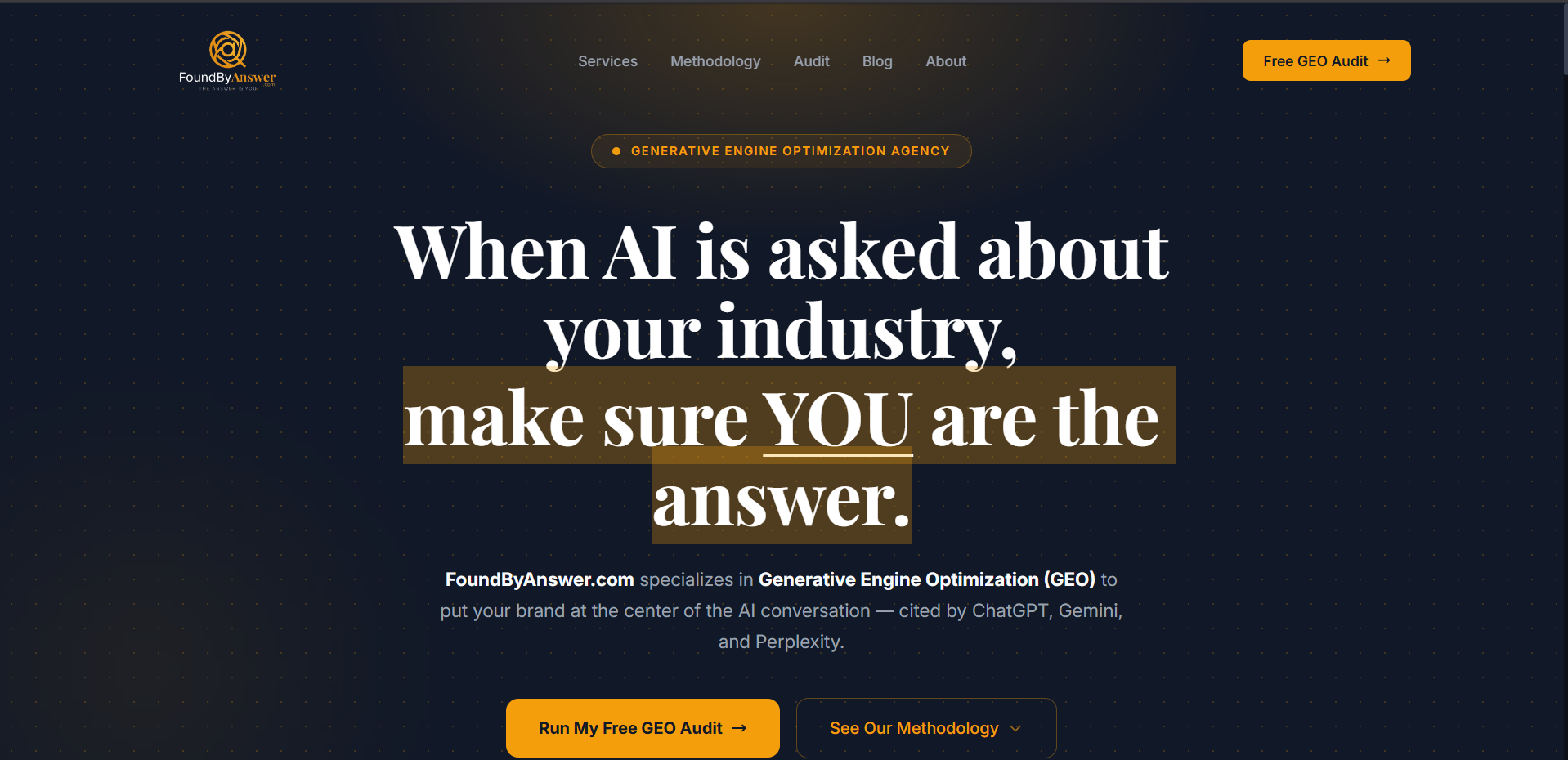 FoundByAnswer - Main product screenshot demonstrating key features and user interface
