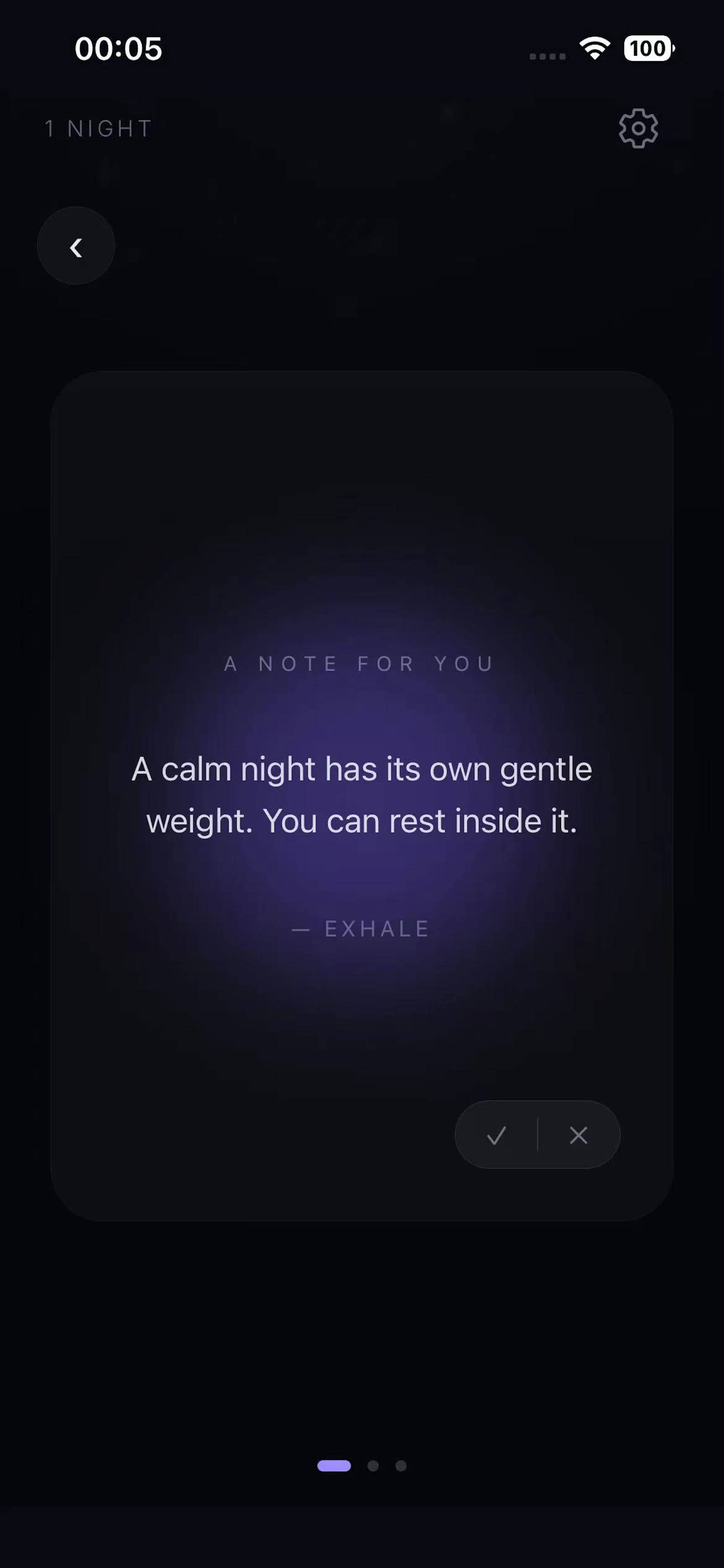 Exhale Night screenshot 2