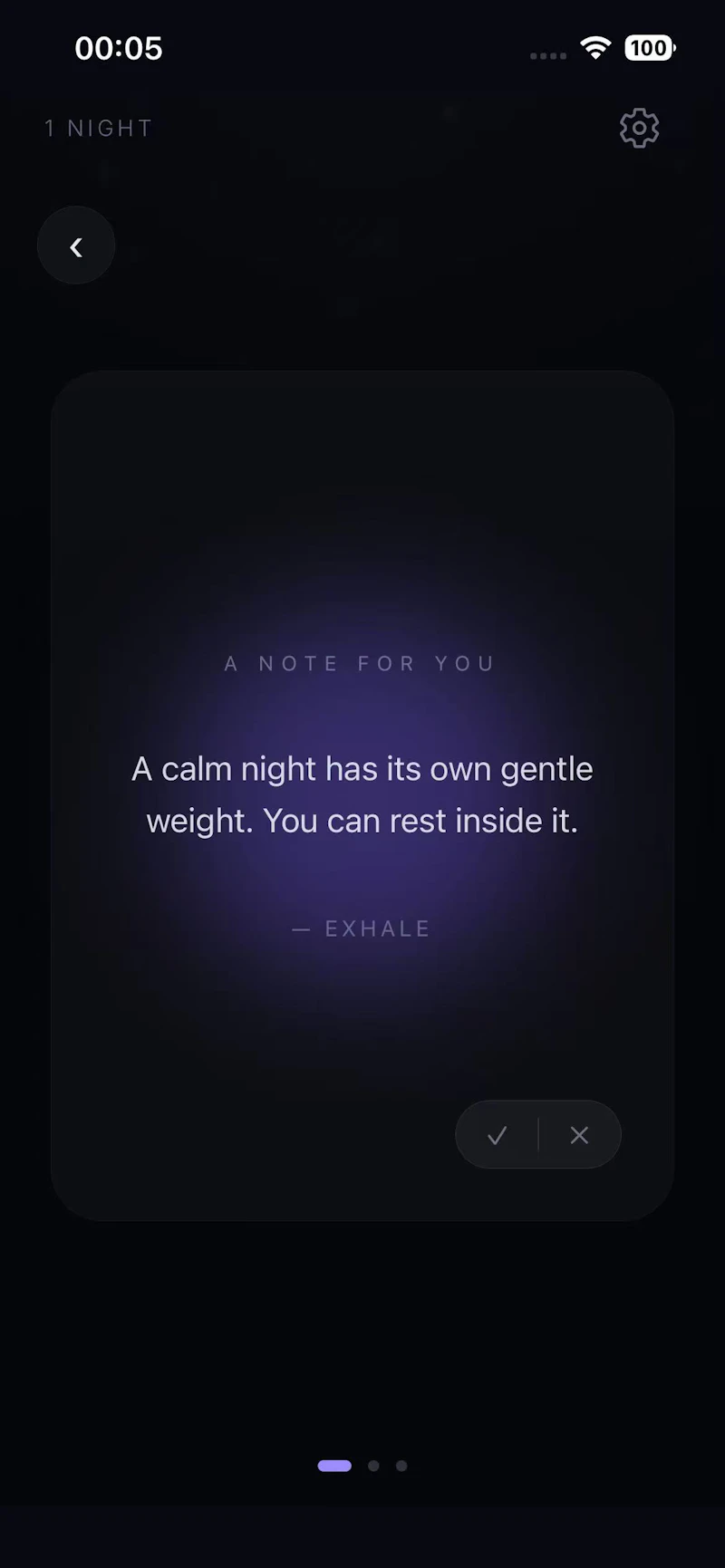 Exhale Night screenshot 2