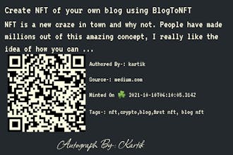 BlogToNFT gallery image