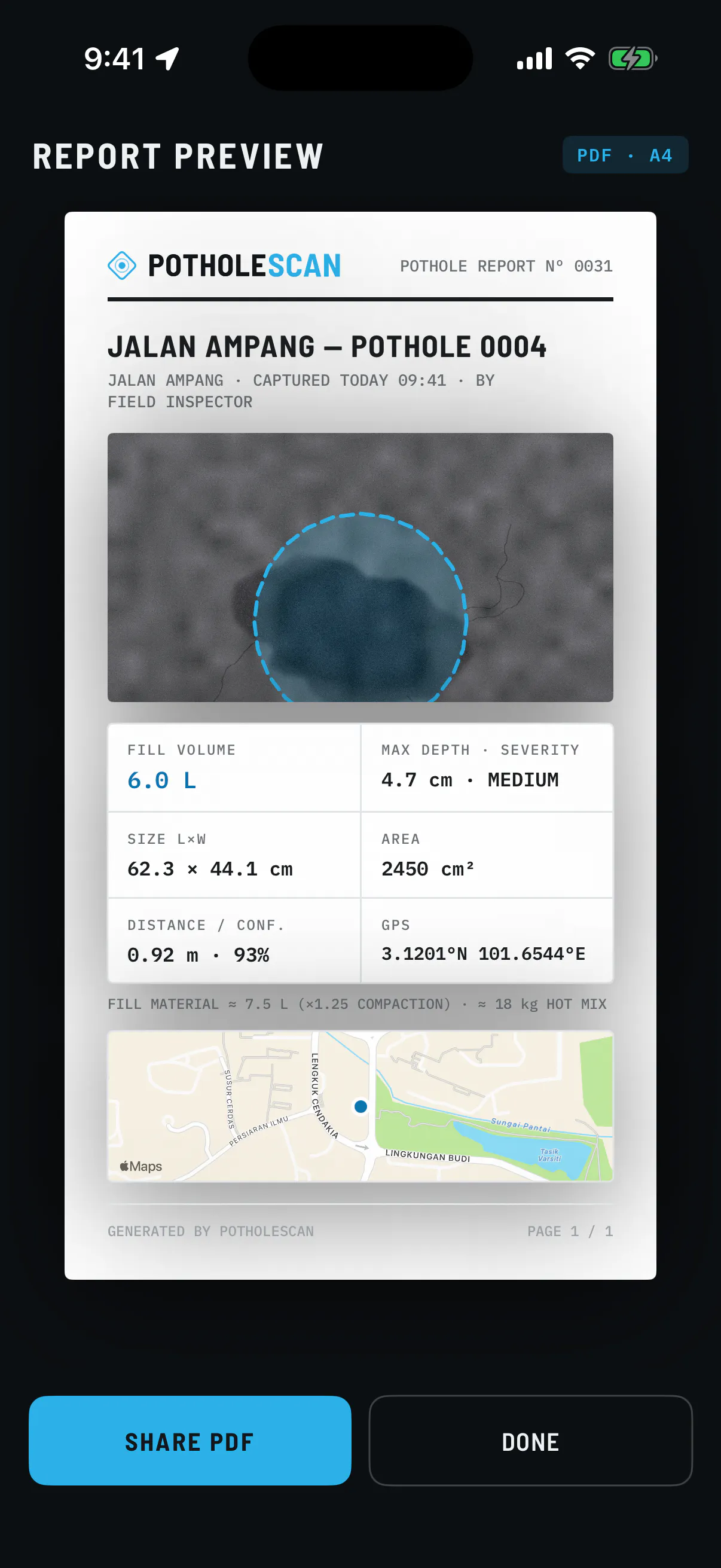 PotholeScan gallery image