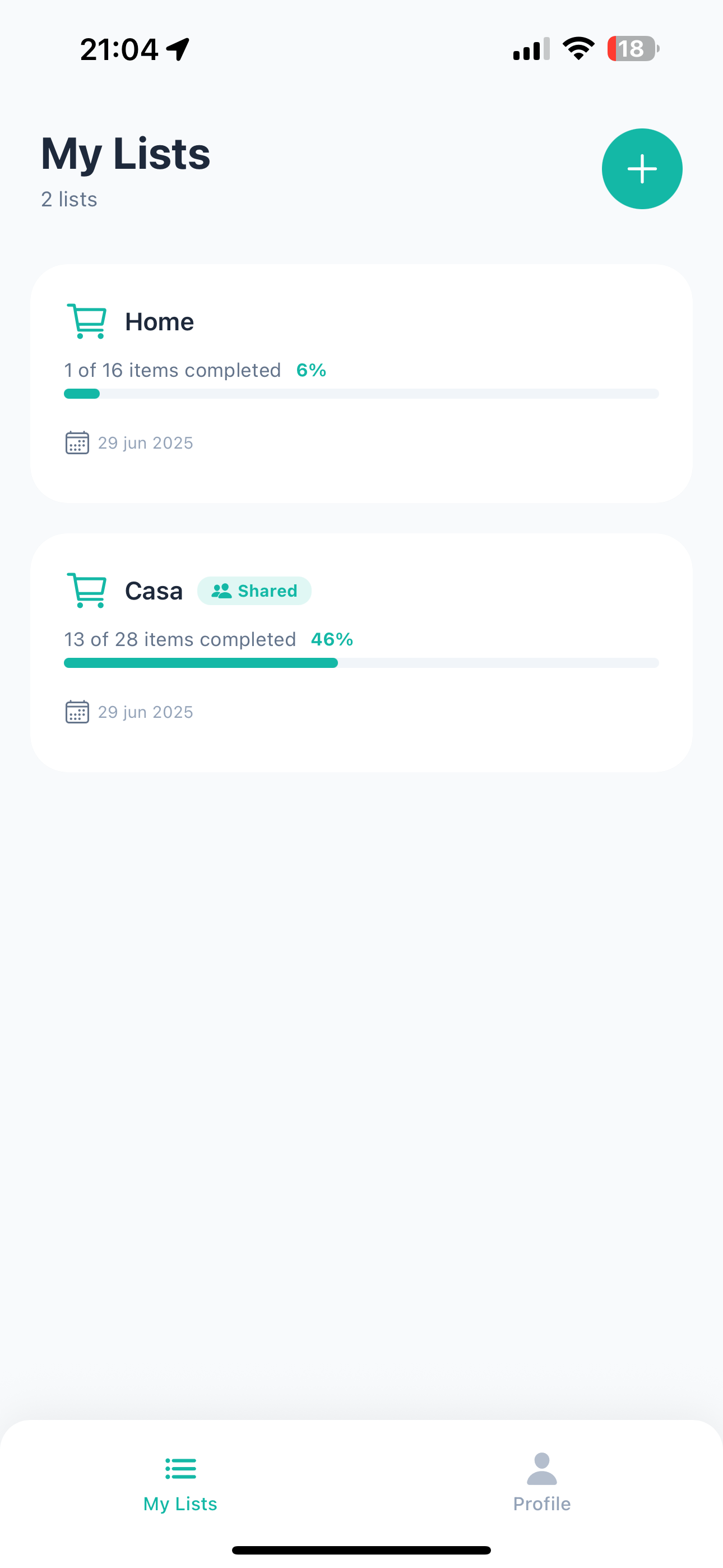 Lista - Listas de compras colaborativas simples media 2