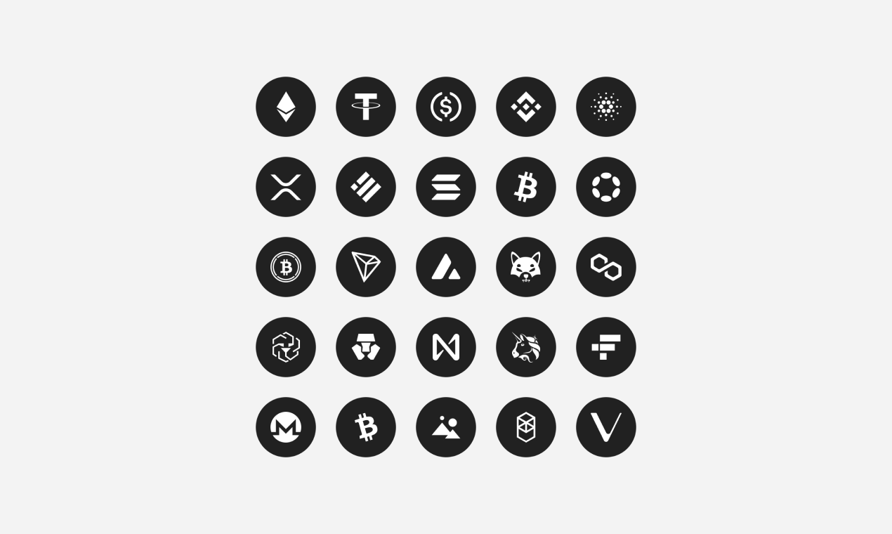 Webfont Lib'de 600 kripto para simgesi - Webfont kripto para simgeleri, SVG simgeleri ve Figma bileşeni. medya 5