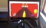Cycling game on the Peloton bike image