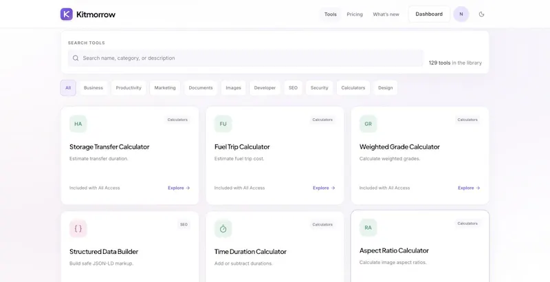 Kitmorrow screenshot 2