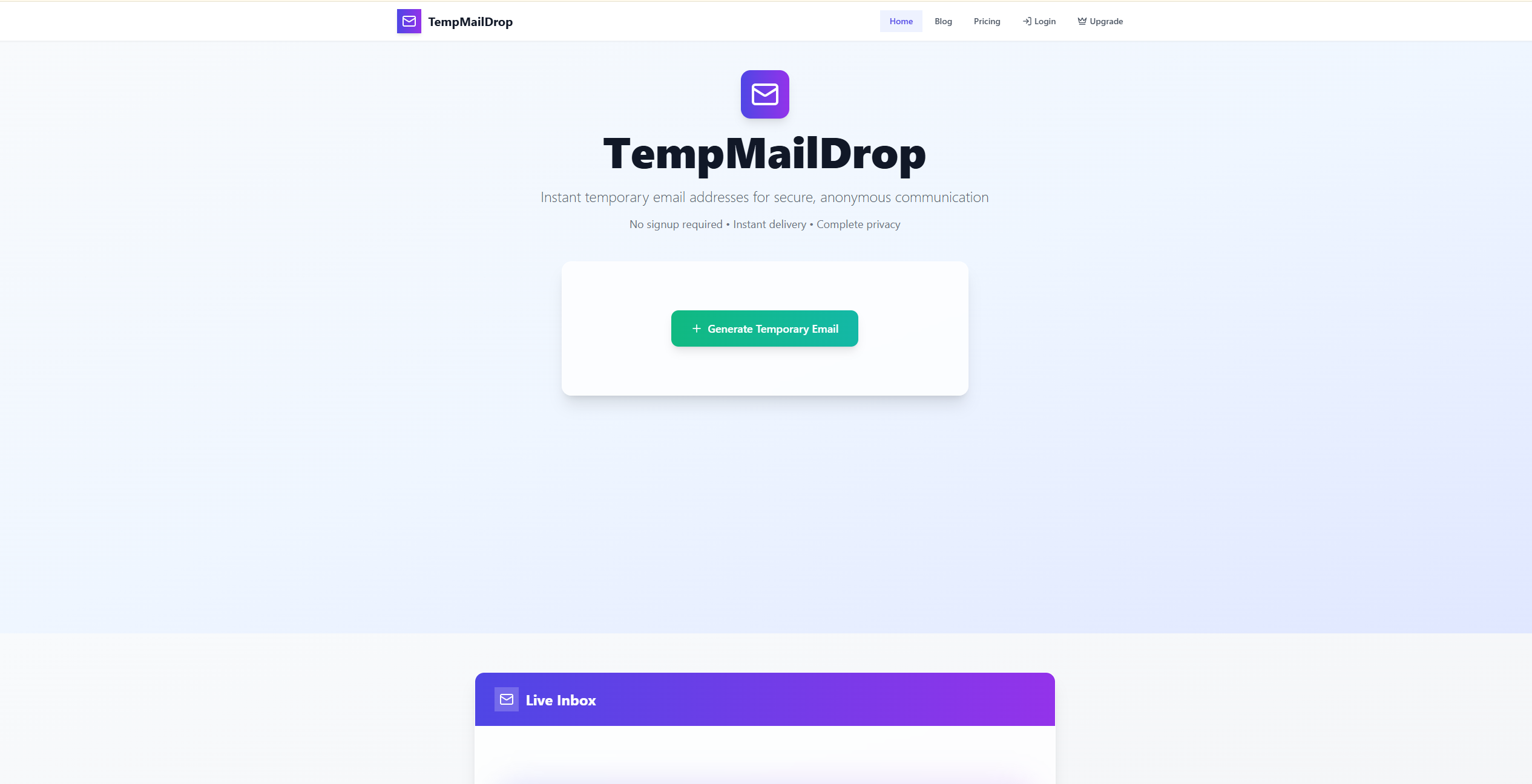 TempMailDrop gallery image