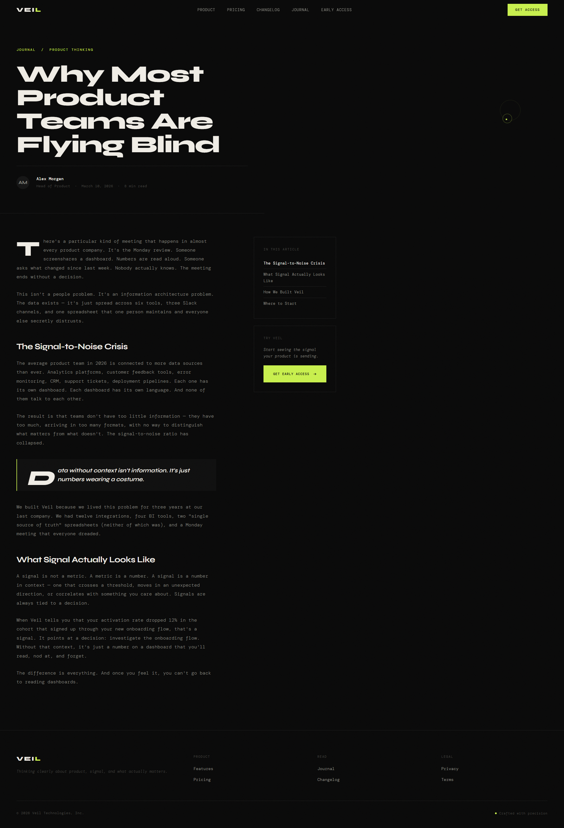 VEIL-Dark HTML Template for AI Startups gallery image