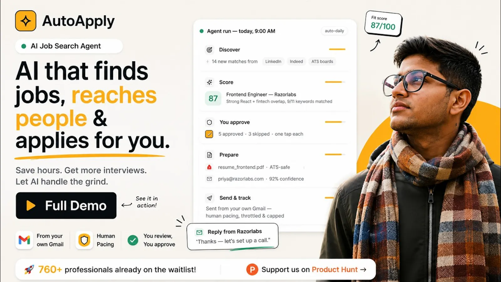 AutoApply screenshot 1 (video preview)