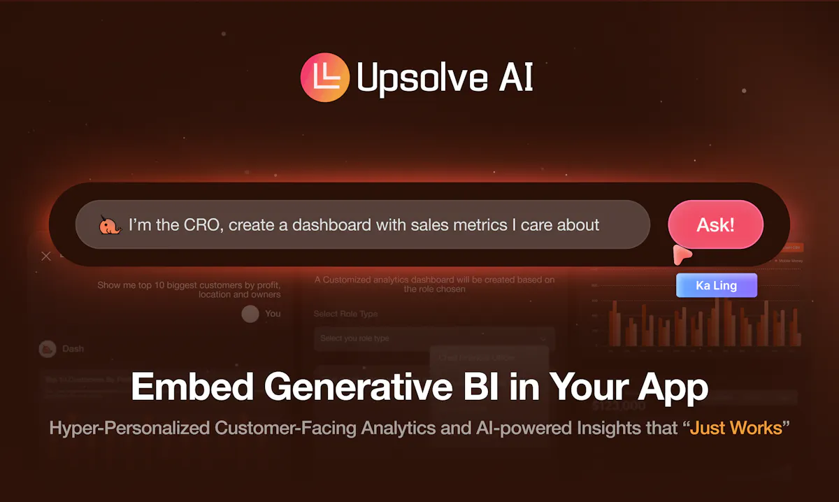 Embedded GenBI by Upsolve AI