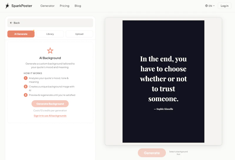 QuoteImageMaker screenshot 1