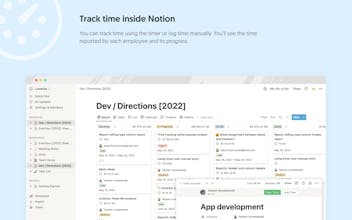 Notion time tracking by Everhour gallery image