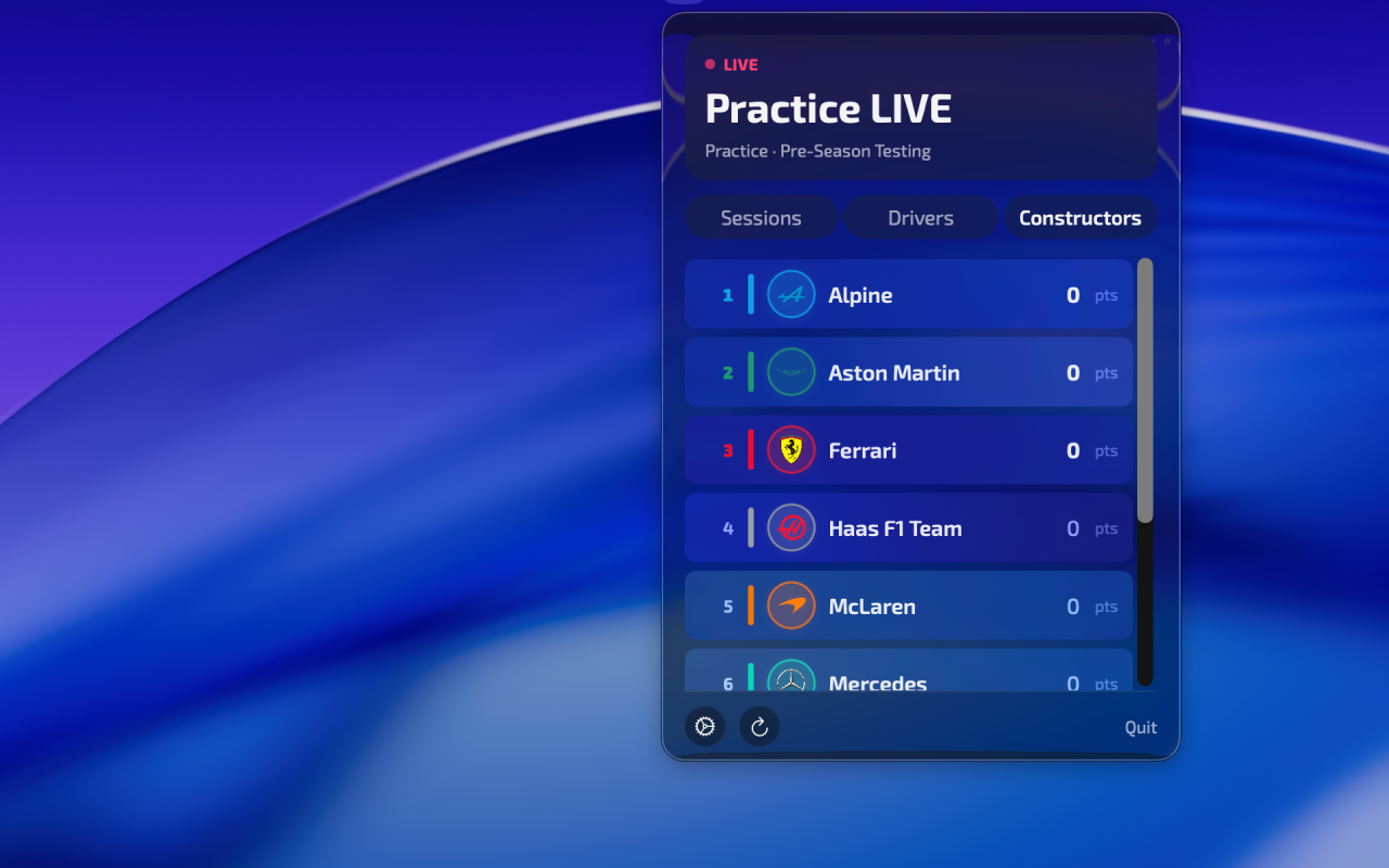 Pitwall F1 - Screenshot 3 showing product features and functionality