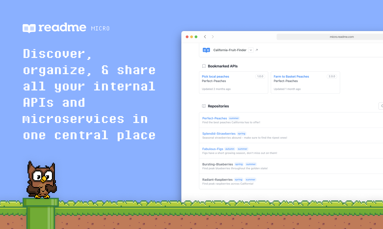 README MICRO - 내부 API 및 마이크로 서비스를 쉽게 문서화하십시오 미디어 2