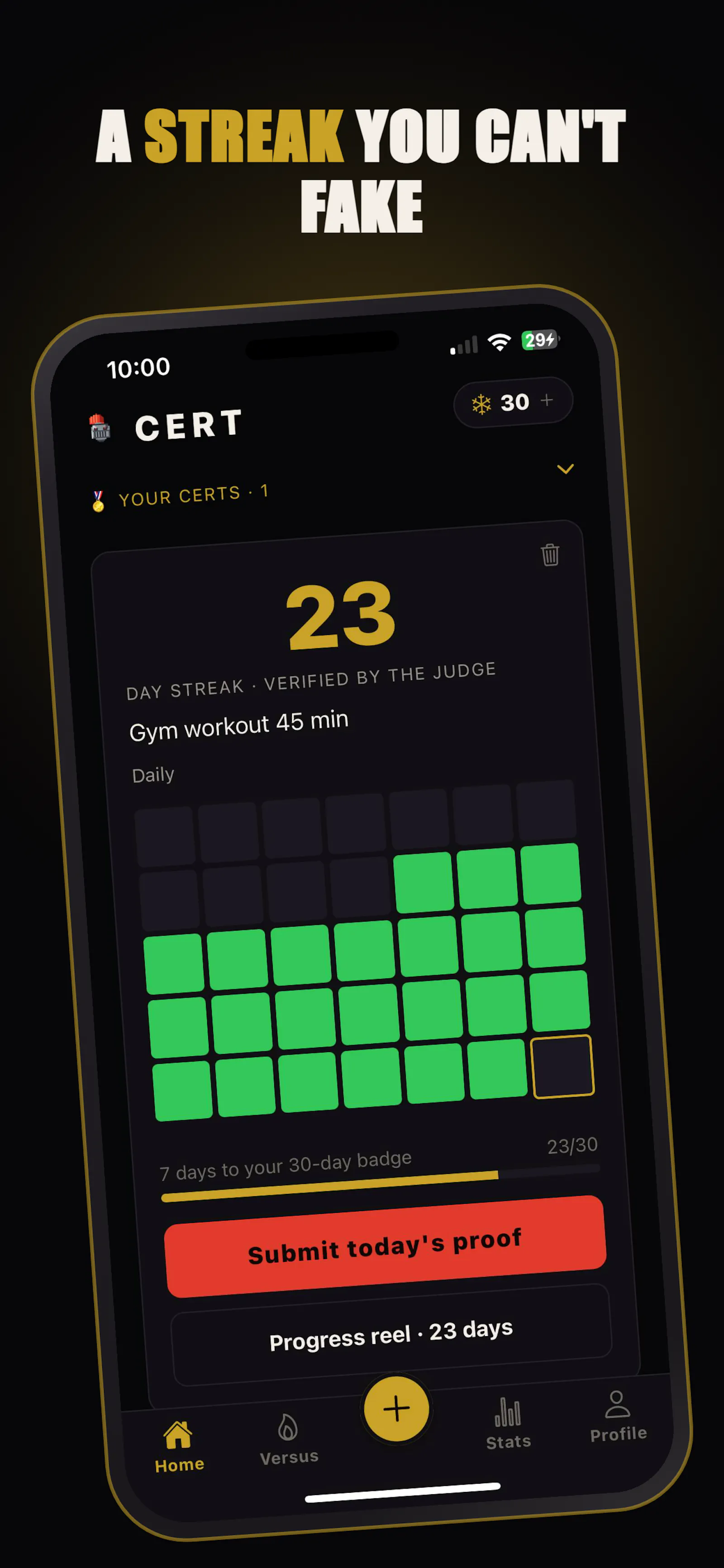Cert — Authentic Streak screenshot 2