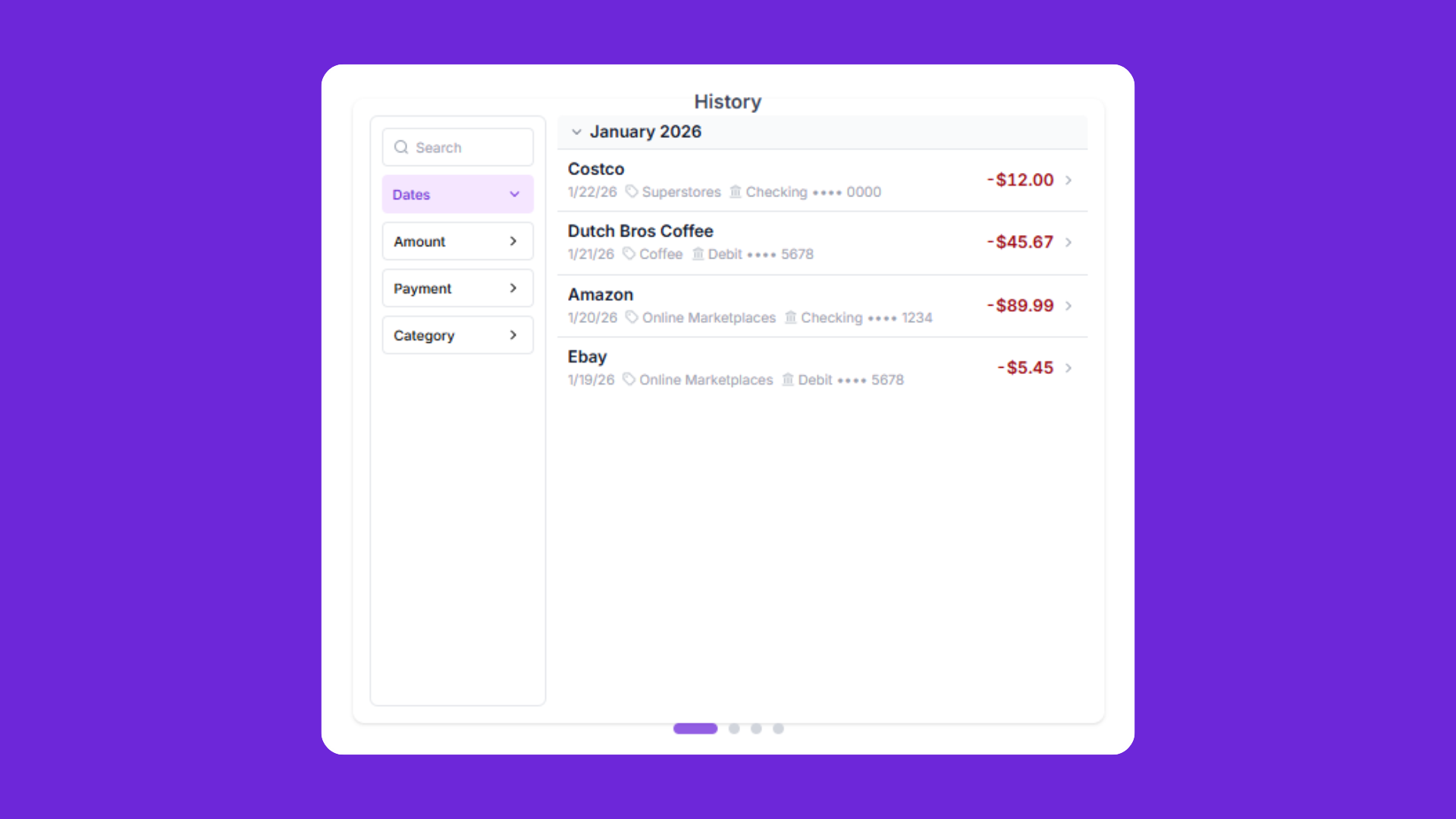 MyPaymentsLog - Screenshot 2 showing product features and functionality